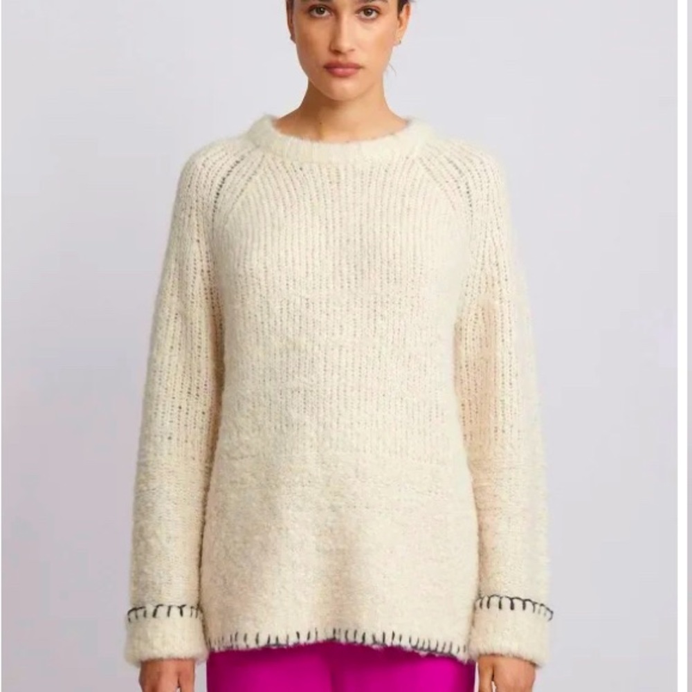 Raquel Allegra gorgeous white pullover sweater size 0